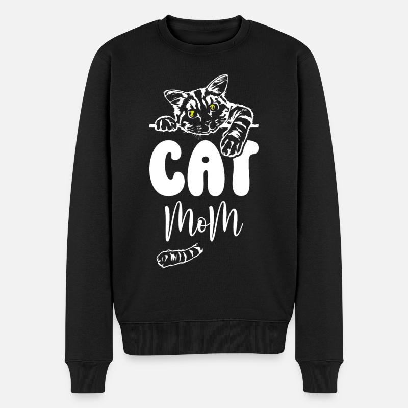 Maman chat - Pull Premium bio Homme - noir
