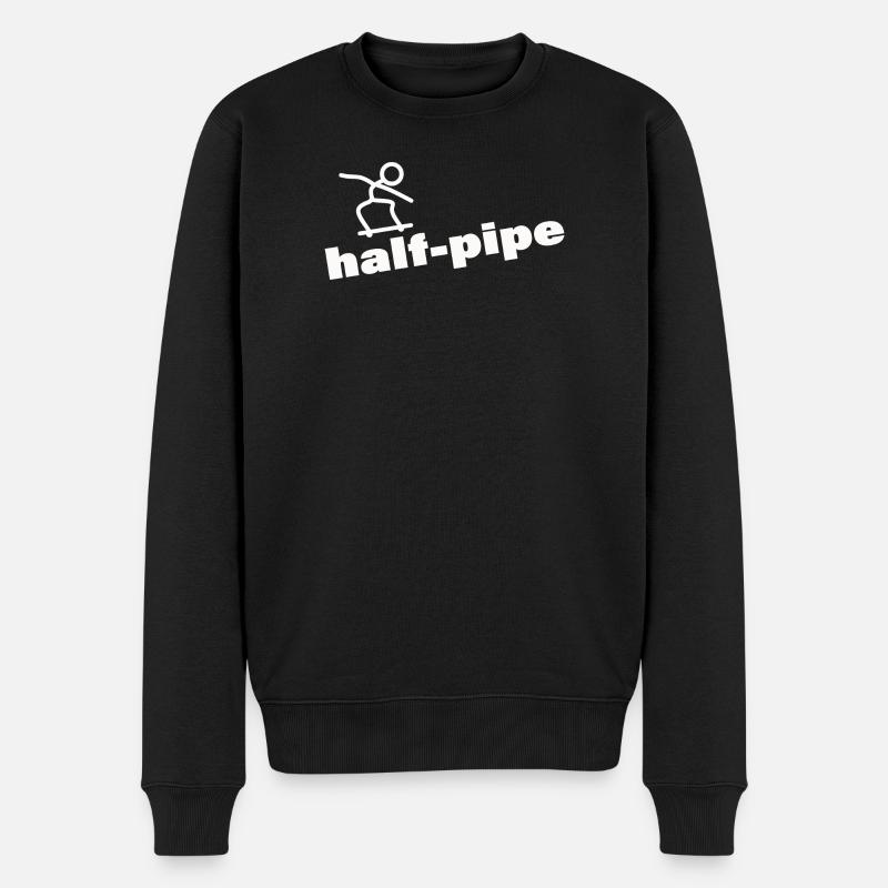 HALF-PIPE - Pull Premium bio Homme - noir
