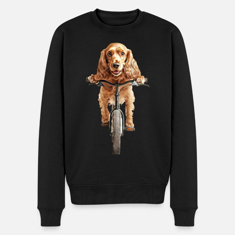 Cocker Spaniel - Männer Premium Bio Pullover - Schwarz