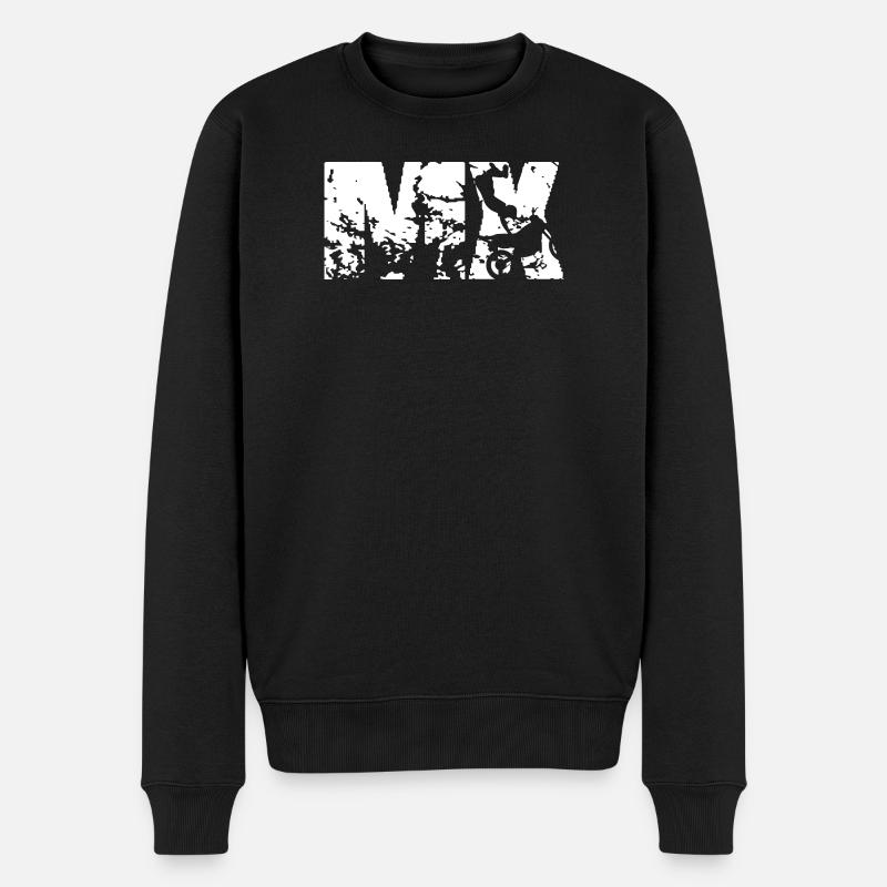 Design classique du motocross MX - Pull Premium bio Homme - noir