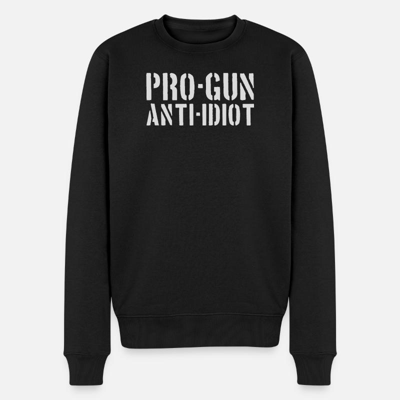 Pro-armes, anti-idiots - Pull Premium bio Homme - noir