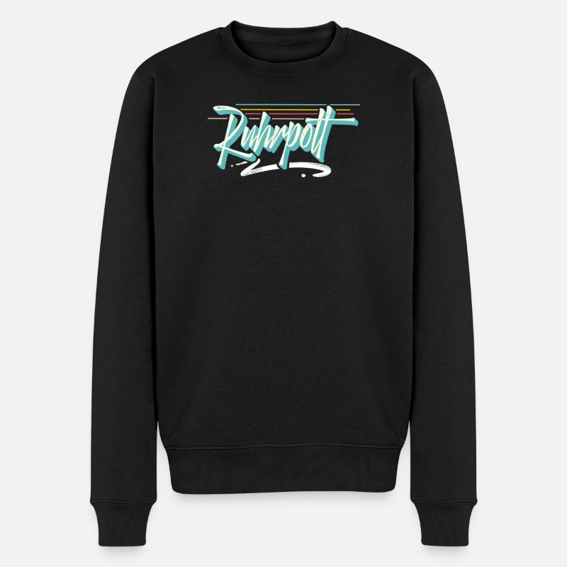 Ruhrpott - Männer Premium Bio Pullover - Schwarz
