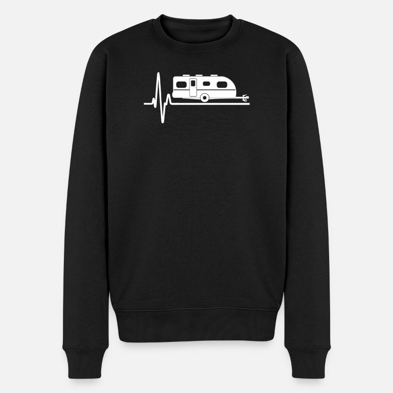 Heartbeat Caravan Silhouette - Pull Premium bio Homme - noir