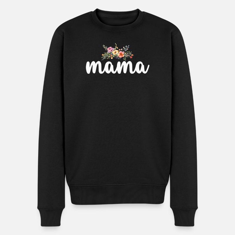 Maman Maman - Pull Premium bio Homme - noir