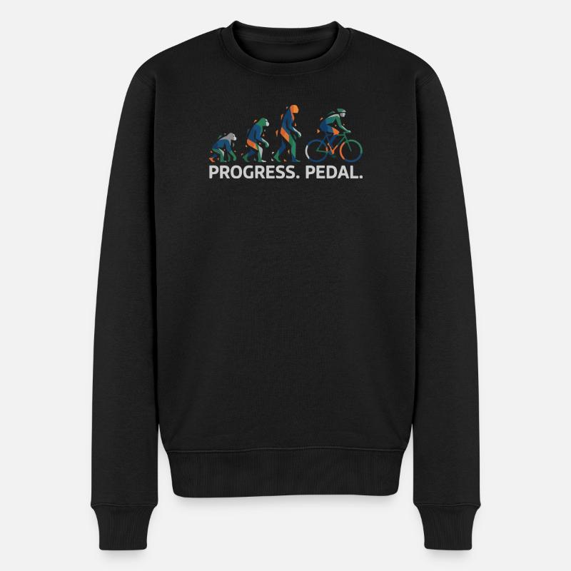 Évolution de la pédale Progress - Pull Premium bio Homme - noir