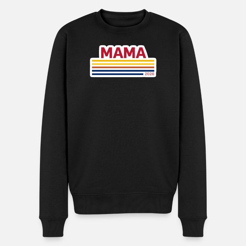 Maman 2026 Rétro - Pull Premium bio Homme - noir