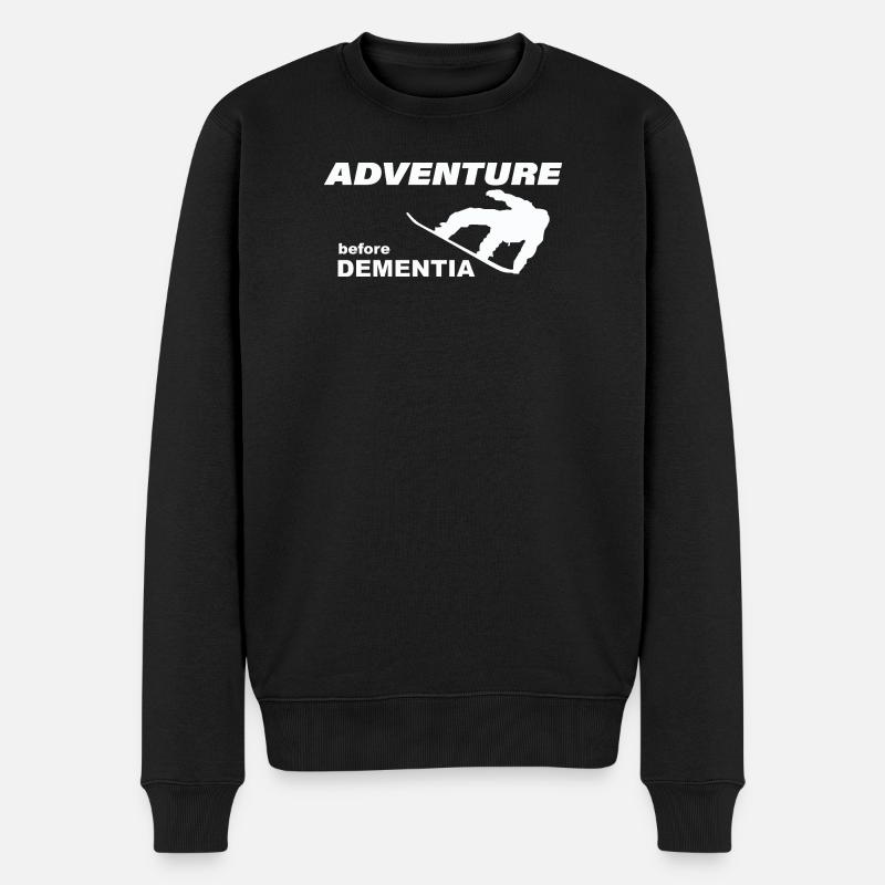 AVENTURE DE SNOWBOARD - Pull Premium bio Homme - noir
