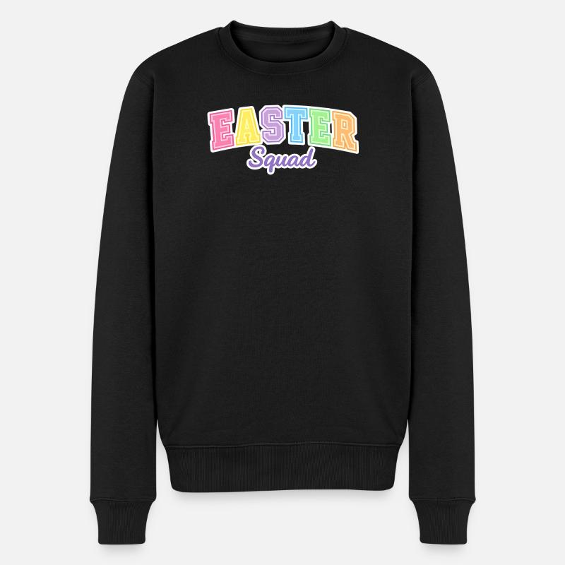 Easter Squad Egg Hunt - Men's Premium Organic Jumper - black