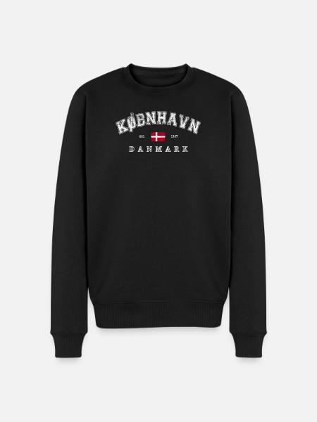 Copenhagen Denmark - Men's Premium Organic Jumper - black