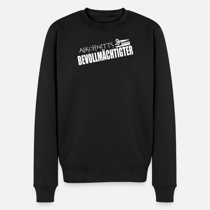 ABSCHNITTSBEVOLLMÄCHTIGTER - Männer Premium Bio Pullover - Schwarz