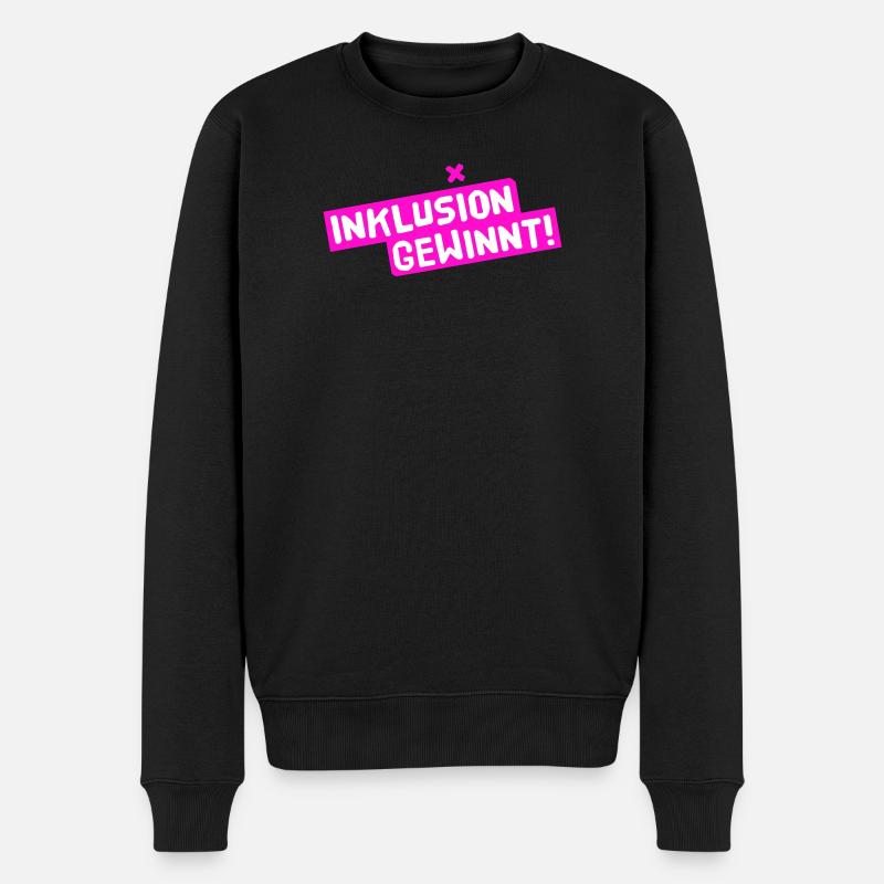 Inklusion gewinnt - Männer Premium Bio Pullover - Schwarz