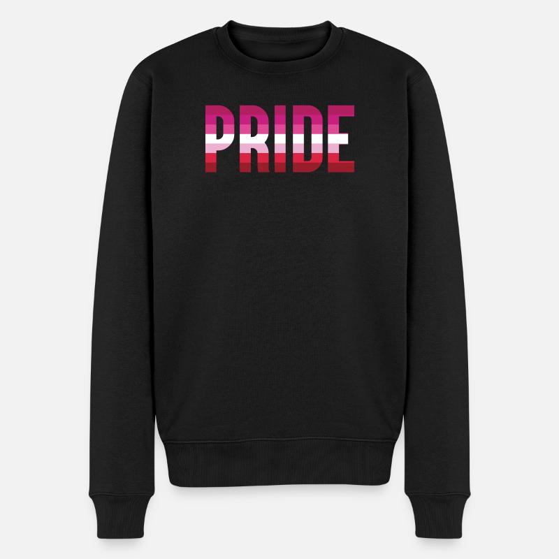 Pride Month LGBT - Lesbian Pride - Männer Premium Bio Pullover - Schwarz