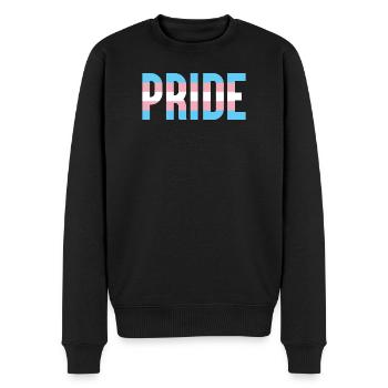 Pride Month LGBT - Trans Pride - Men's Premium Organic Jumper - black - Front - Nico (187cm)