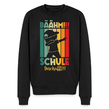 Schule Geschafft Schulabsolvent Schulabgänger 2024 - Männer Premium Bio Pullover - Schwarz - Vorne - Nico (187cm)