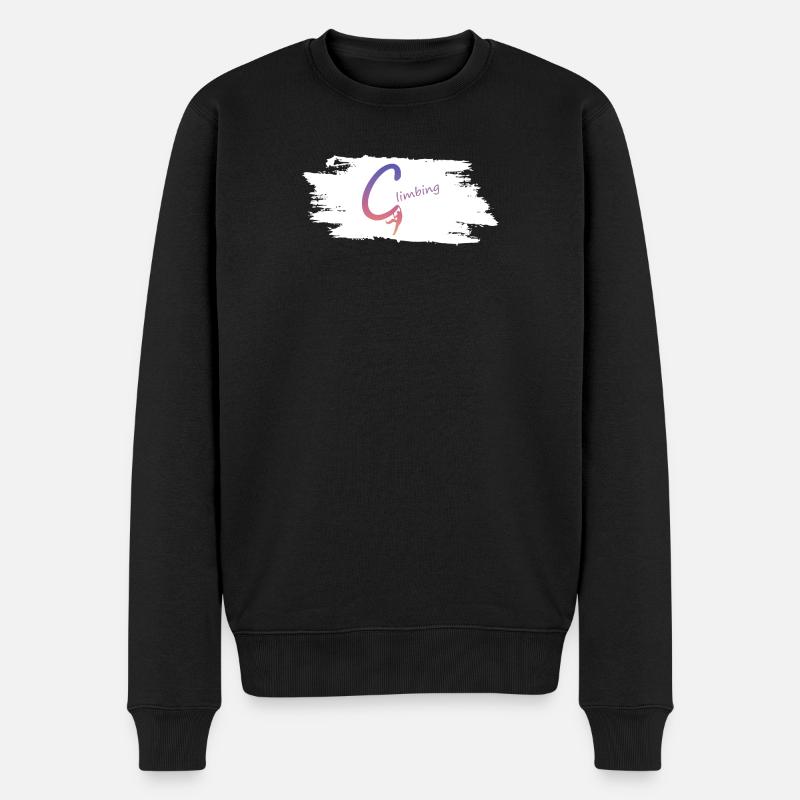 Dégradé de logo de montée - Pull Premium bio Homme - noir