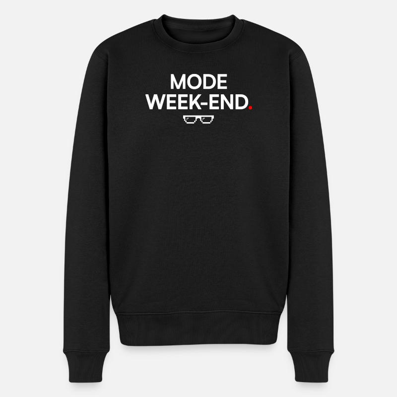 MODE WEEK-END | Humour détente - Pull Premium bio Homme - noir