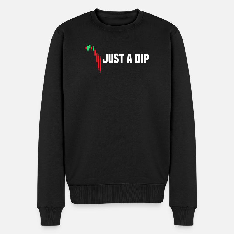 Juste une baisse du marché boursier - Pull Premium bio Homme - noir