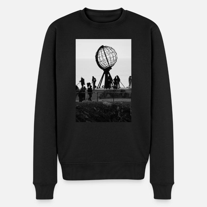 Monument Nordkapp en noir et blanc - Pull Premium bio Homme - noir