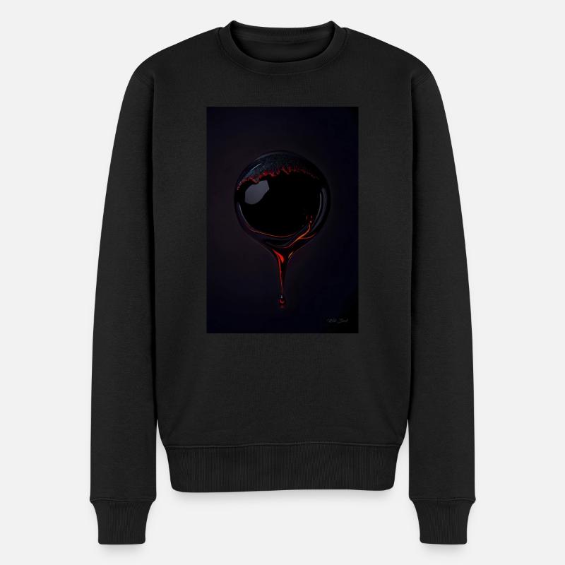 Gouttes rouges 1 - Pull Premium bio Homme - noir