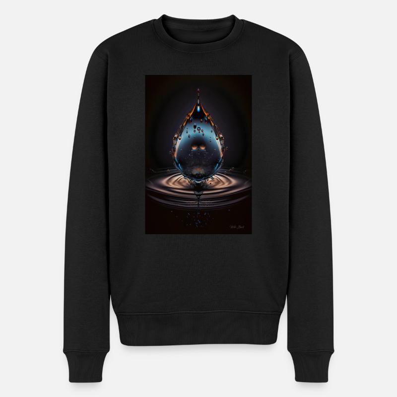 Gouttes de plasma 4 - Pull Premium bio Homme - noir