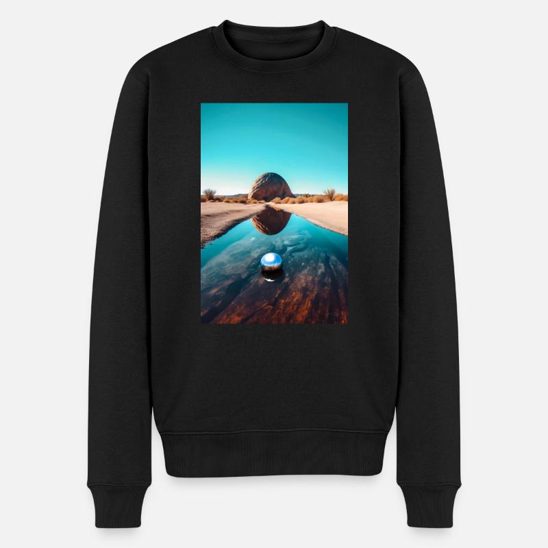 Rond - Pull Premium bio Homme - noir