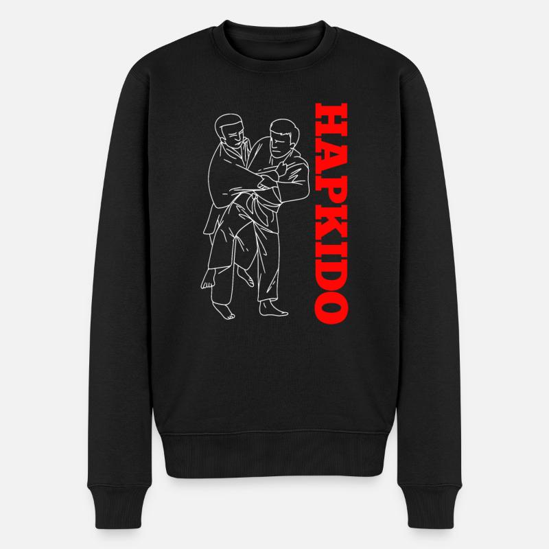 Hapkido-Kampfkunst-Geschenk - Männer Premium Bio Pullover - Schwarz