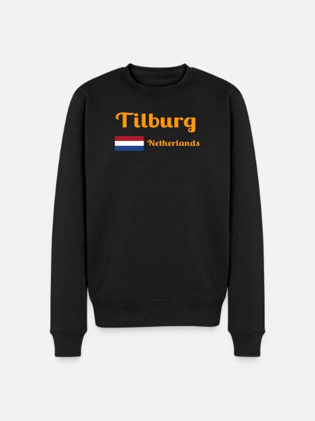 Tilburg, Netherlands- Stylish prints - Men's Premium Organic Jumper - black