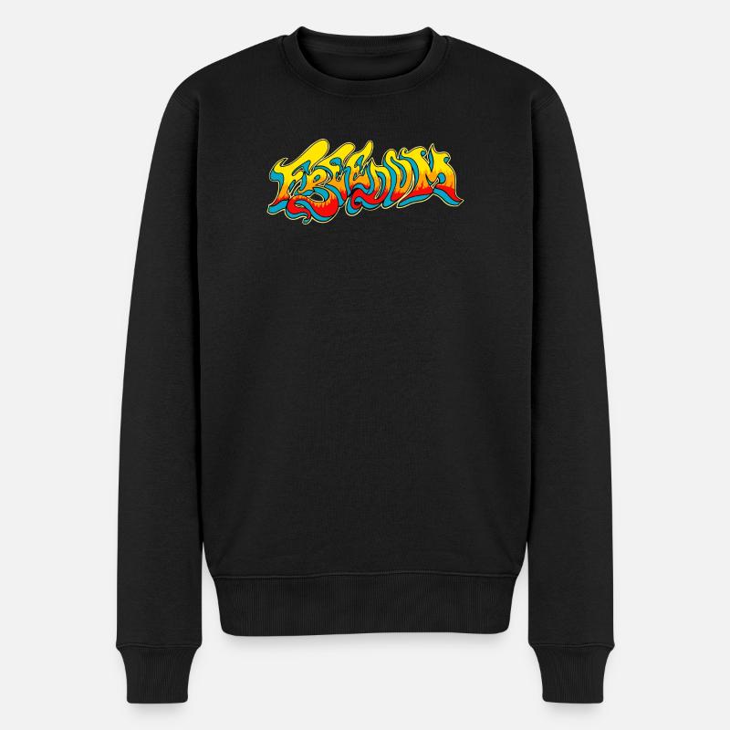 Freiheit - Männer Premium Bio Pullover - Schwarz