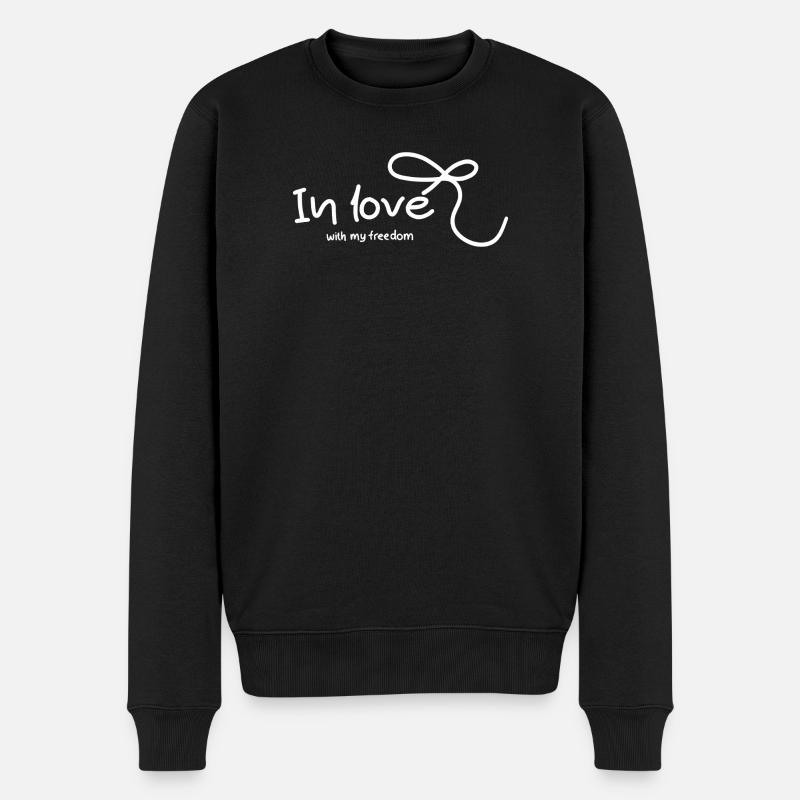 Amoureux de la liberté - Pull Premium bio Homme - noir