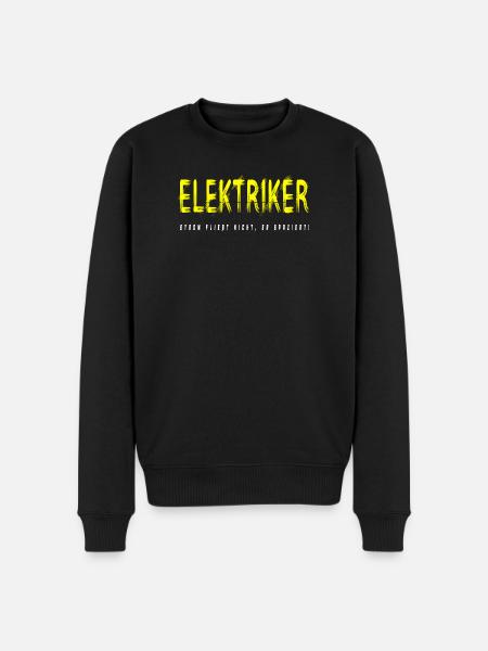 Elektriker Handwerker Design - Männer Premium Bio Pullover - Schwarz