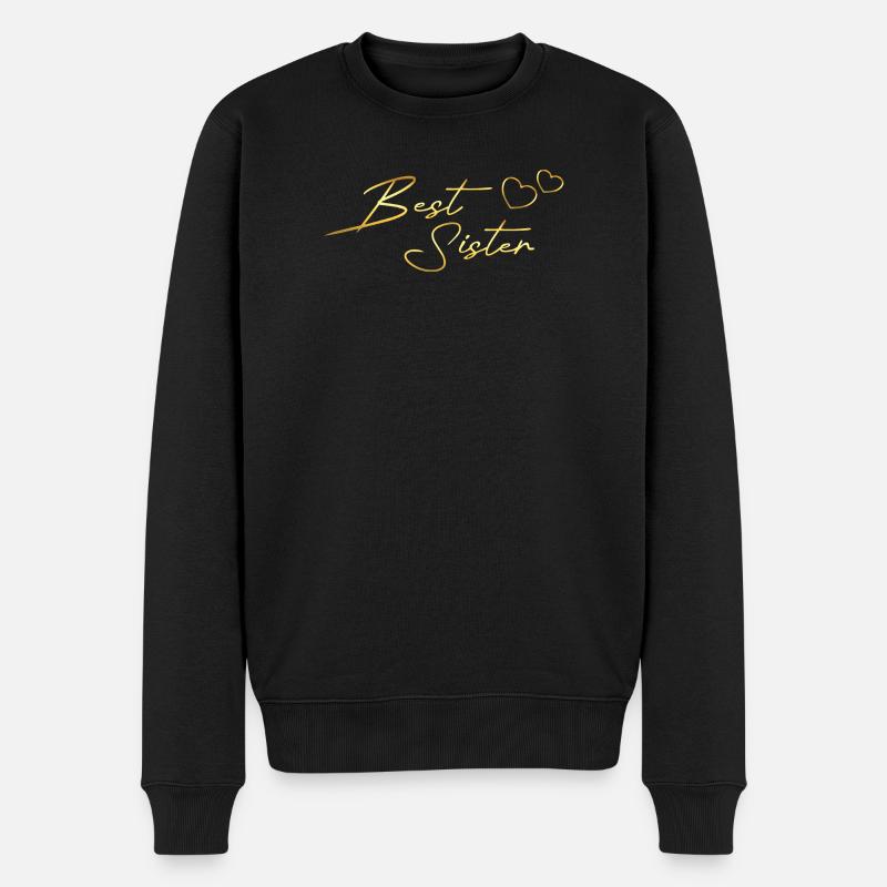 Meilleure sœur or - Pull Premium bio Homme - noir