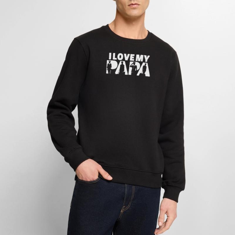 Pilot Airplane Evolution Flight Papa Pilot Dad Men's Premium Organic Jumper