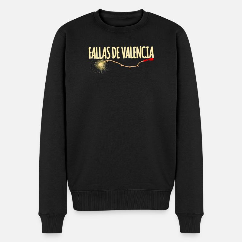 Fallas De Valencia Traca - Männer Premium Bio Pullover - Schwarz