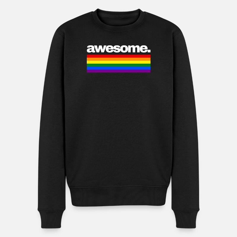 awesome - Men's Premium Organic Jumper - black