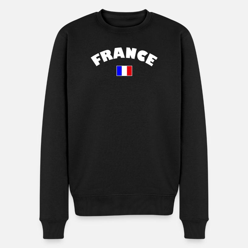 France drapeau français - Pull Premium bio Homme - noir