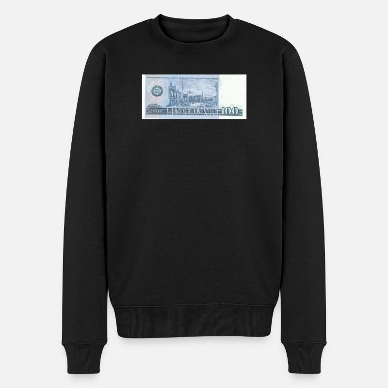 100 marks de la RDA - Pull Premium bio Homme - noir