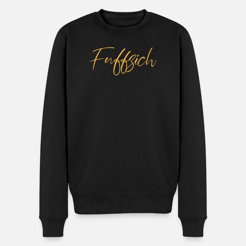 fuffzich - Männer Premium Bio Pullover - Schwarz