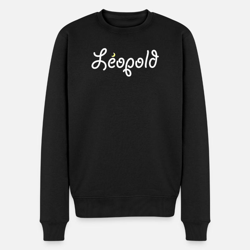Leopold - Männer Premium Bio Pullover - Schwarz