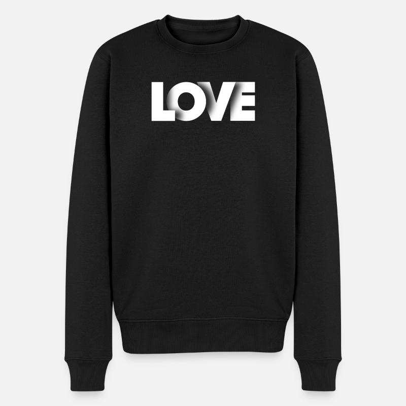 AMOUR - Pull Premium bio Homme - noir