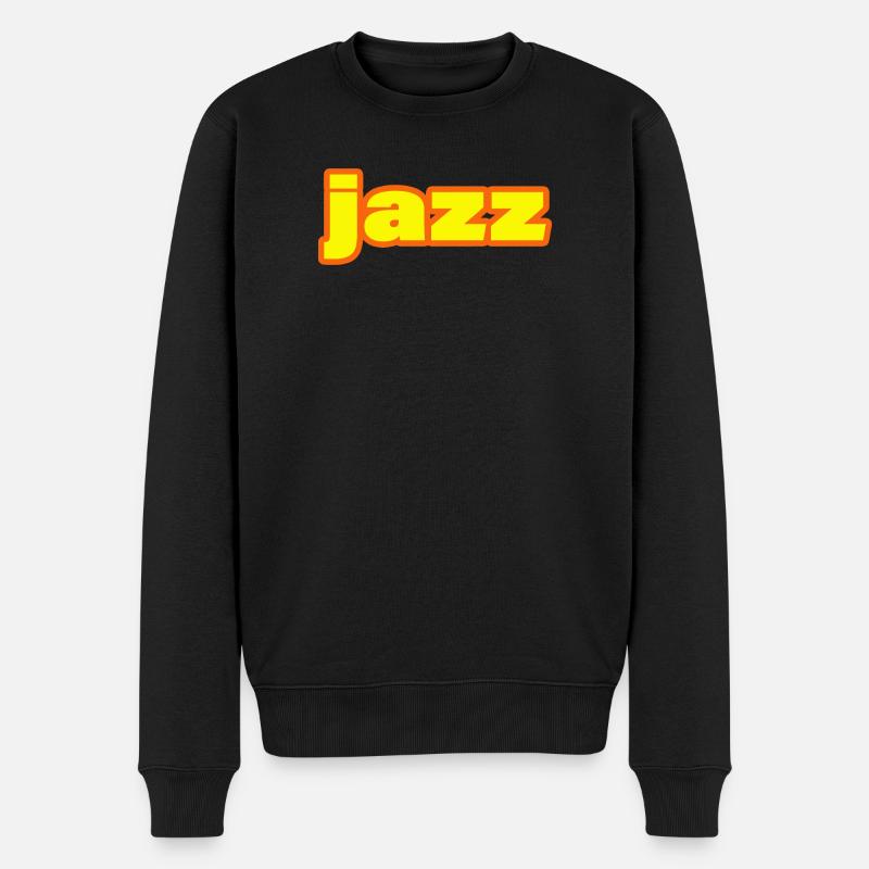 JAZZ - Männer Premium Bio Pullover - Schwarz