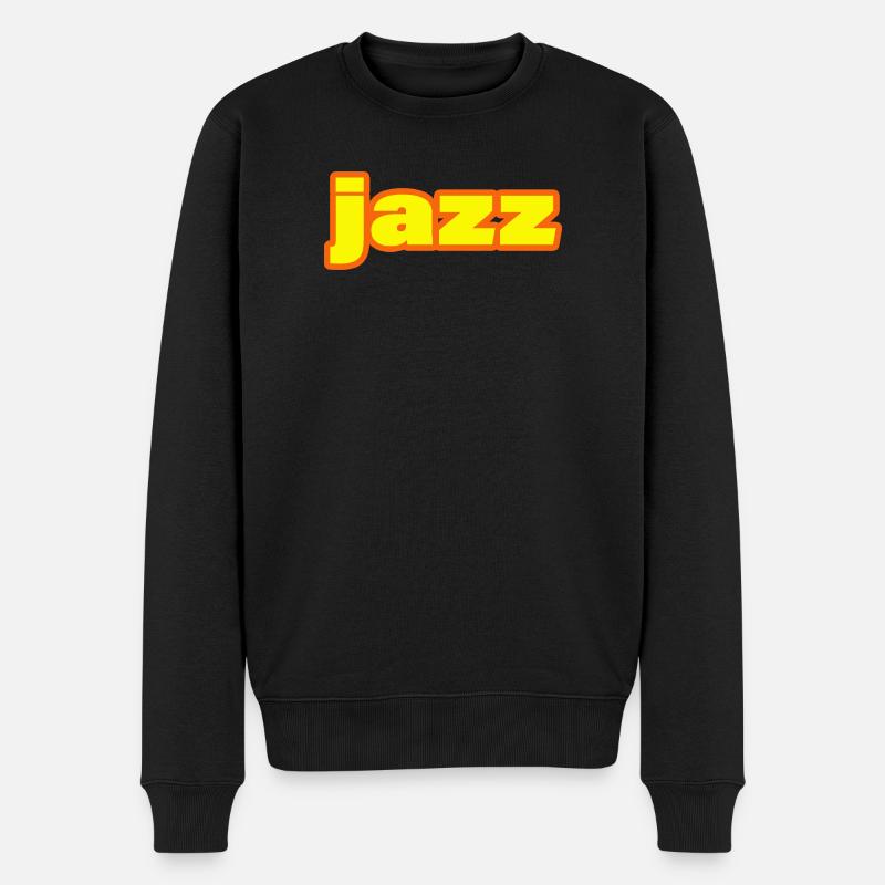 JAZZ - Männer Premium Bio Pullover - Schwarz