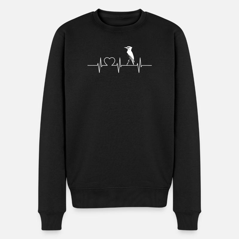 Spechte Specht - Männer Premium Bio Pullover - Schwarz