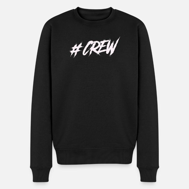 #CREW Graffiti - Männer Premium Bio Pullover - Schwarz