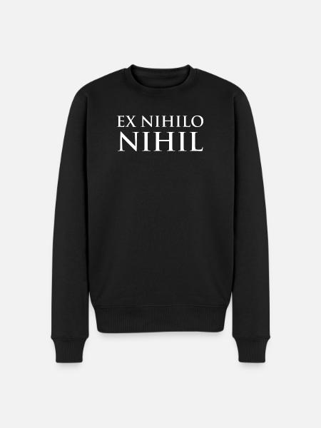 Ex nihilo nihil - Men's Premium Organic Jumper - black