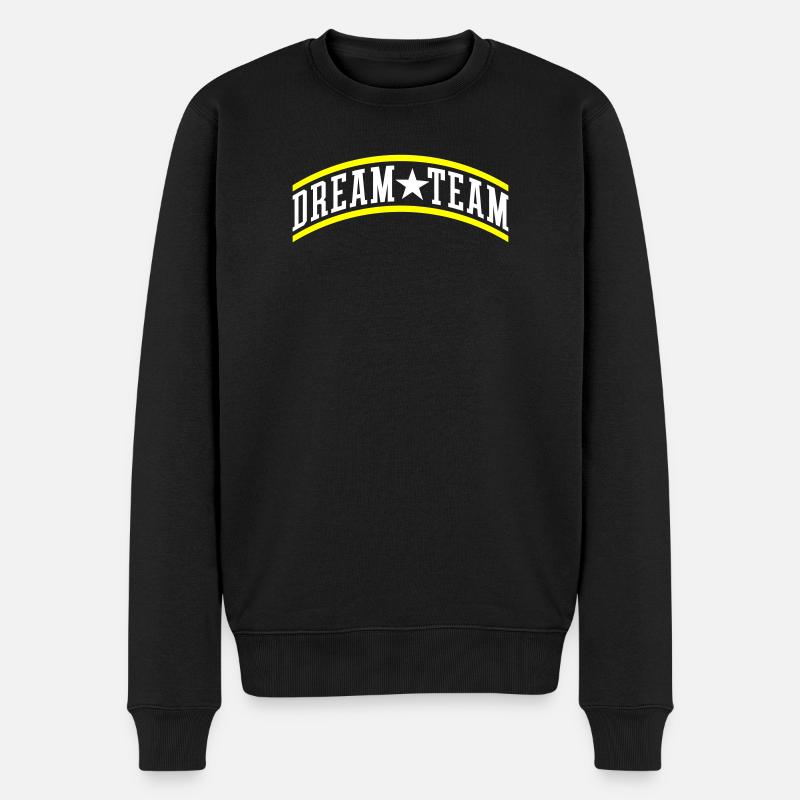 Dream Team Teamwork - Männer Premium Bio Pullover - Schwarz
