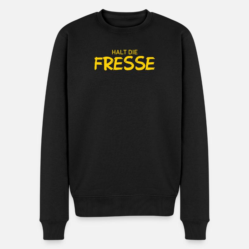 Tais-toi - Diction cool - Pull Premium bio Homme - noir