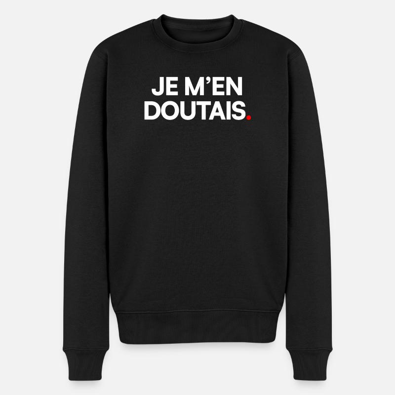 Je m’en doutais - Pull Premium bio Homme - noir