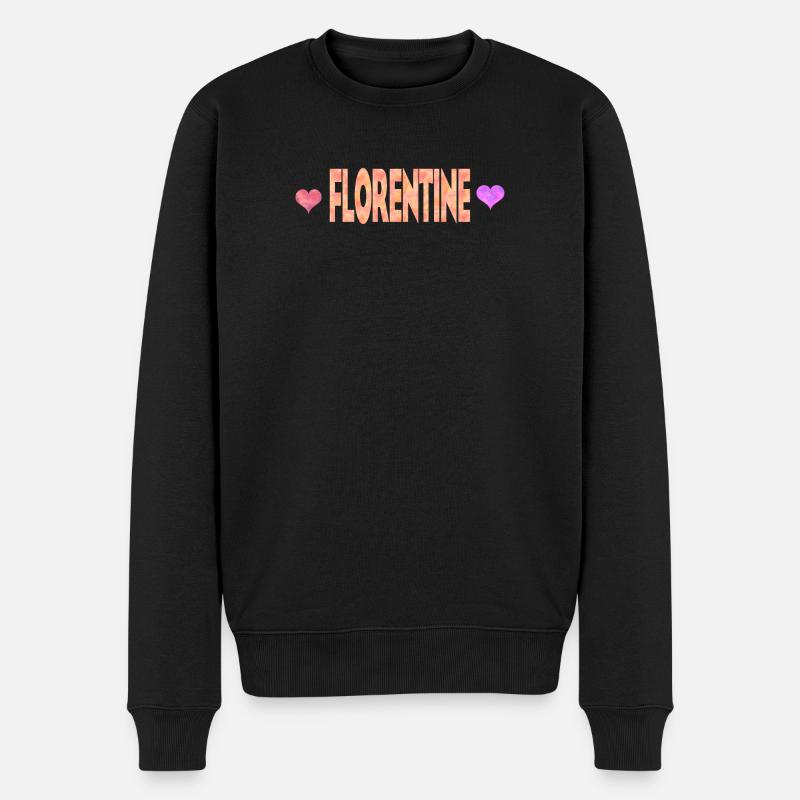 Florentine - Männer Premium Bio Pullover - Schwarz