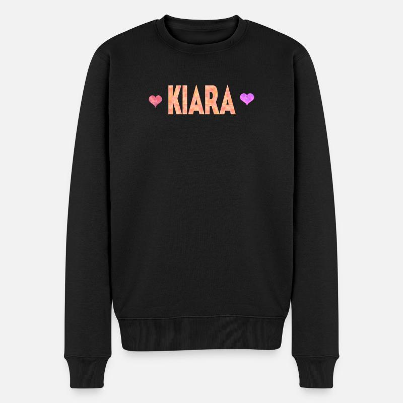 Kiara - Männer Premium Bio Pullover - Schwarz