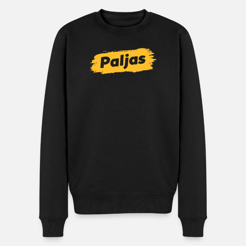 Paljas - Antwerpener Dialekt - Männer Premium Bio Pullover - Schwarz